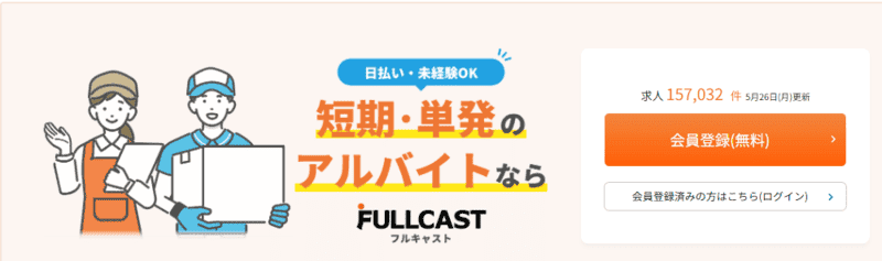 フルキャストのログイン画像