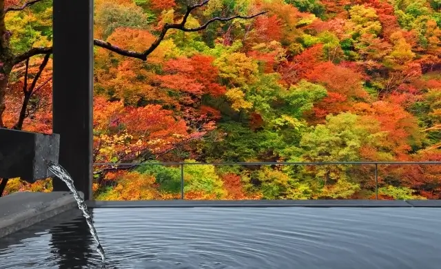 紅葉シーズンの温泉旅館