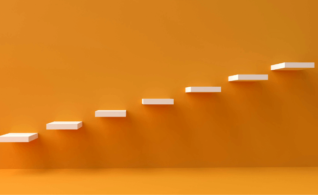 ステップアップの階段