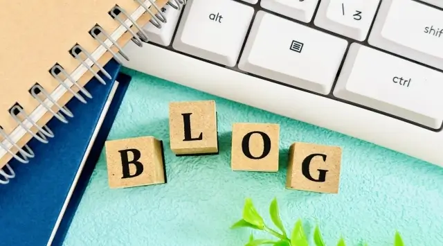 ブログと書かれたブロック